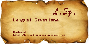 Lengyel Szvetlana névjegykártya